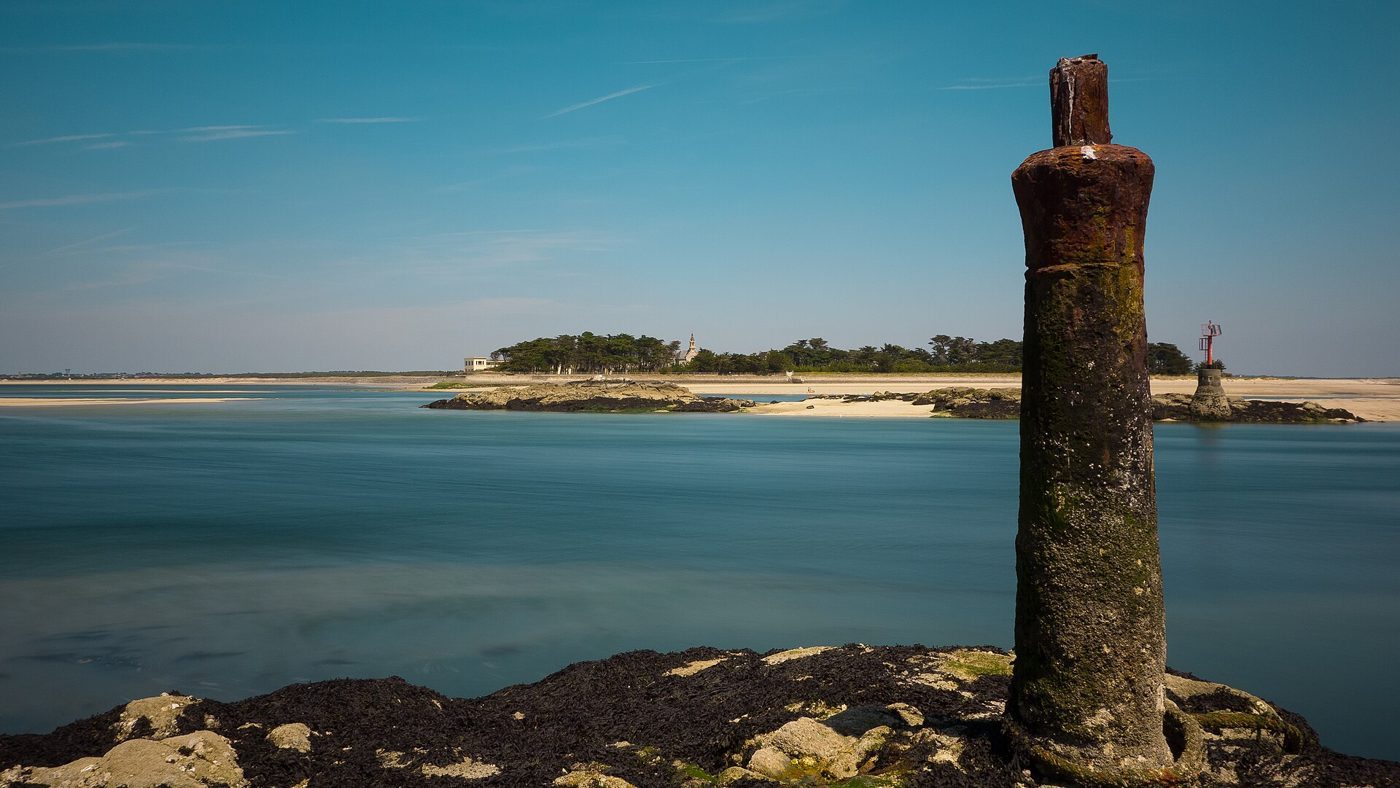 Le Croisic — L'entrée du port et les bassins abrités par la jetée du Tréhic