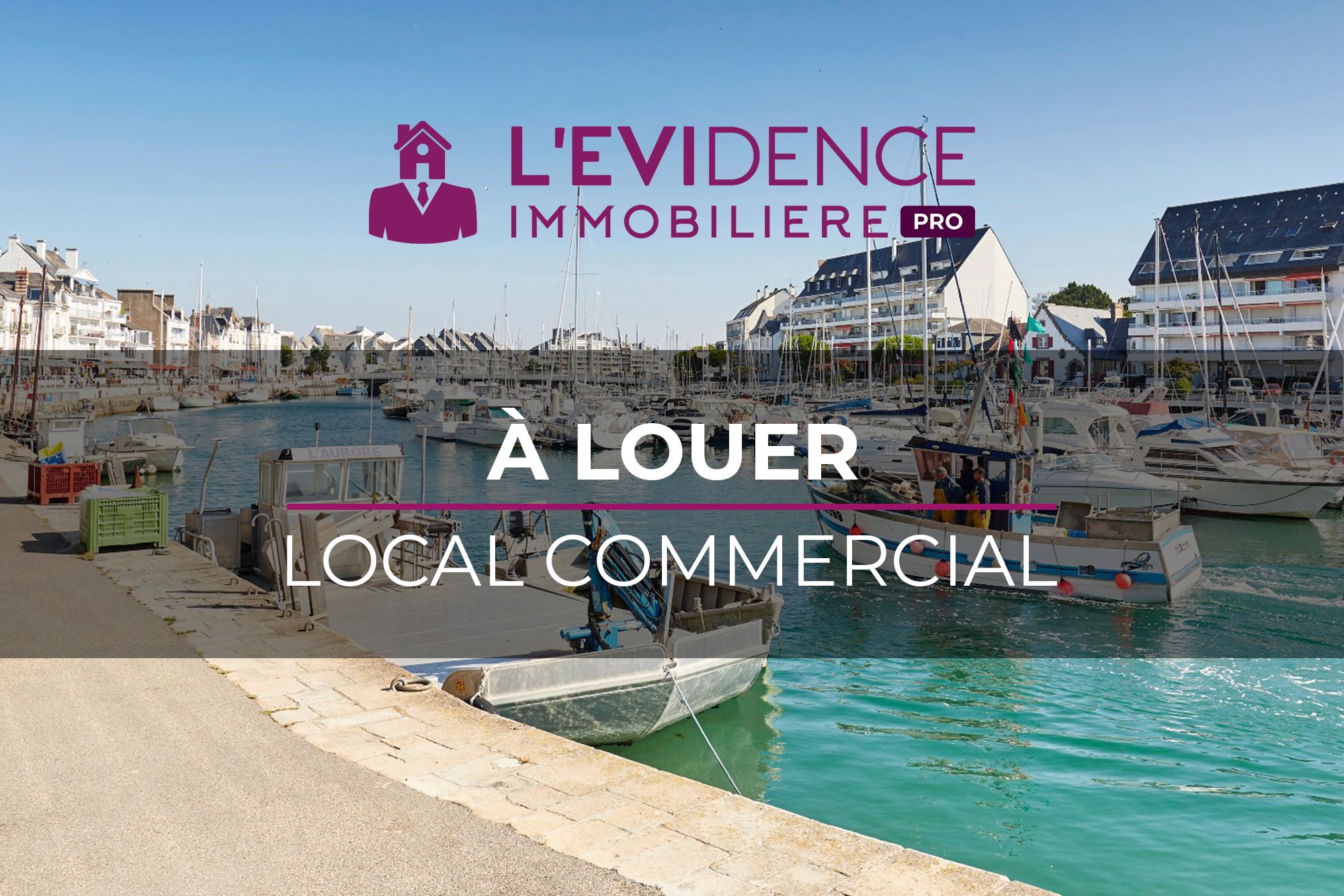 A louer local commercial de 89m2 au Pouliguen.Possibilité achat des murs