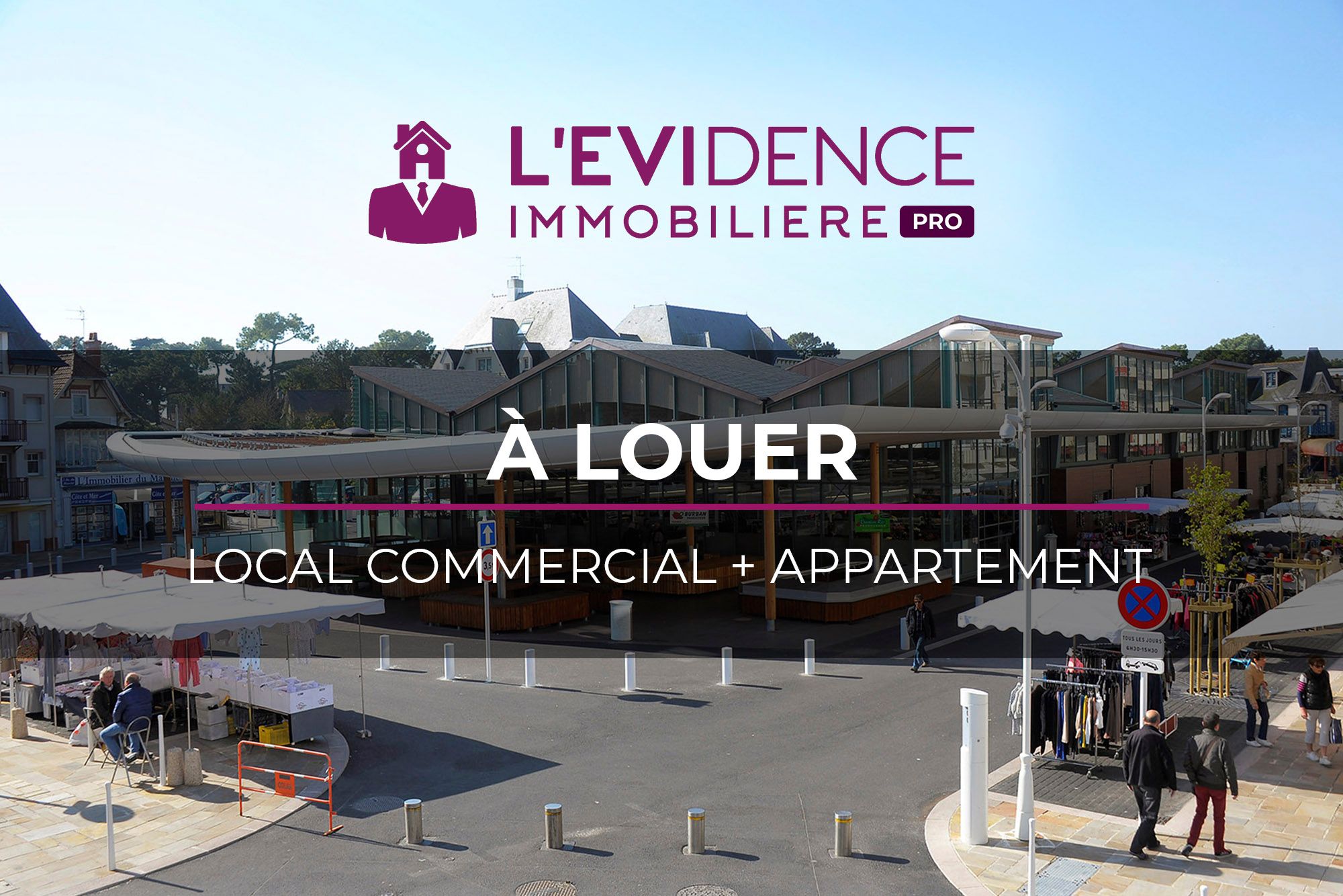 A vendre, DAB d'un local commercial en emplacement n°1 à La Baule.