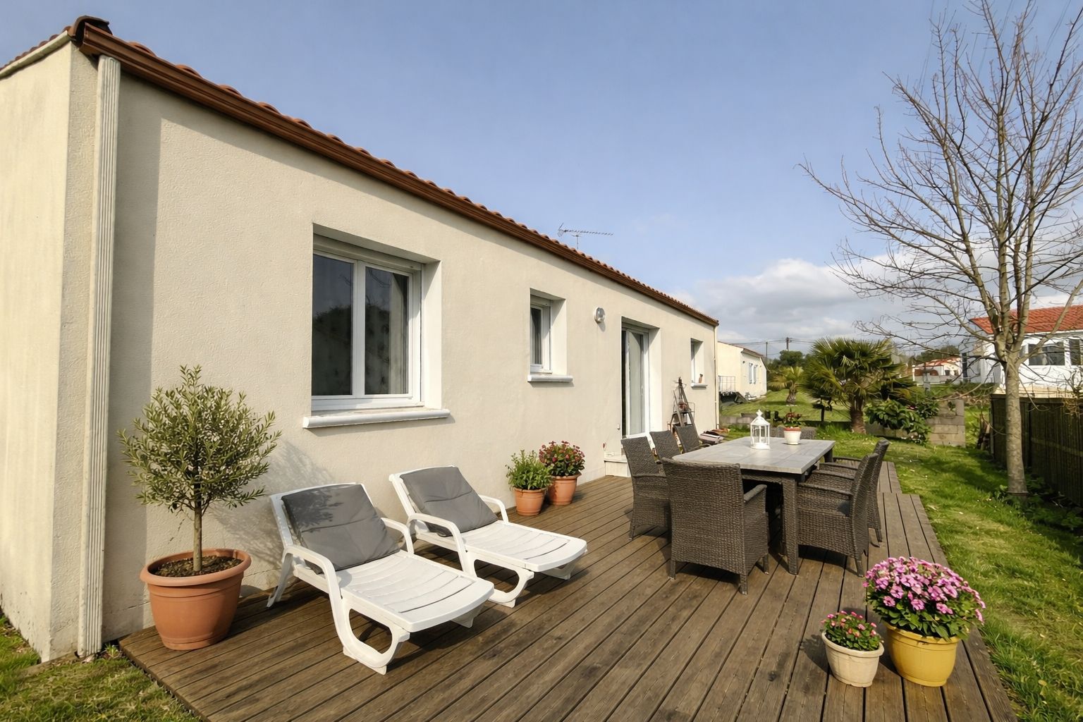Maison de plain pied, 76 m2, 2 chambres, Pornic