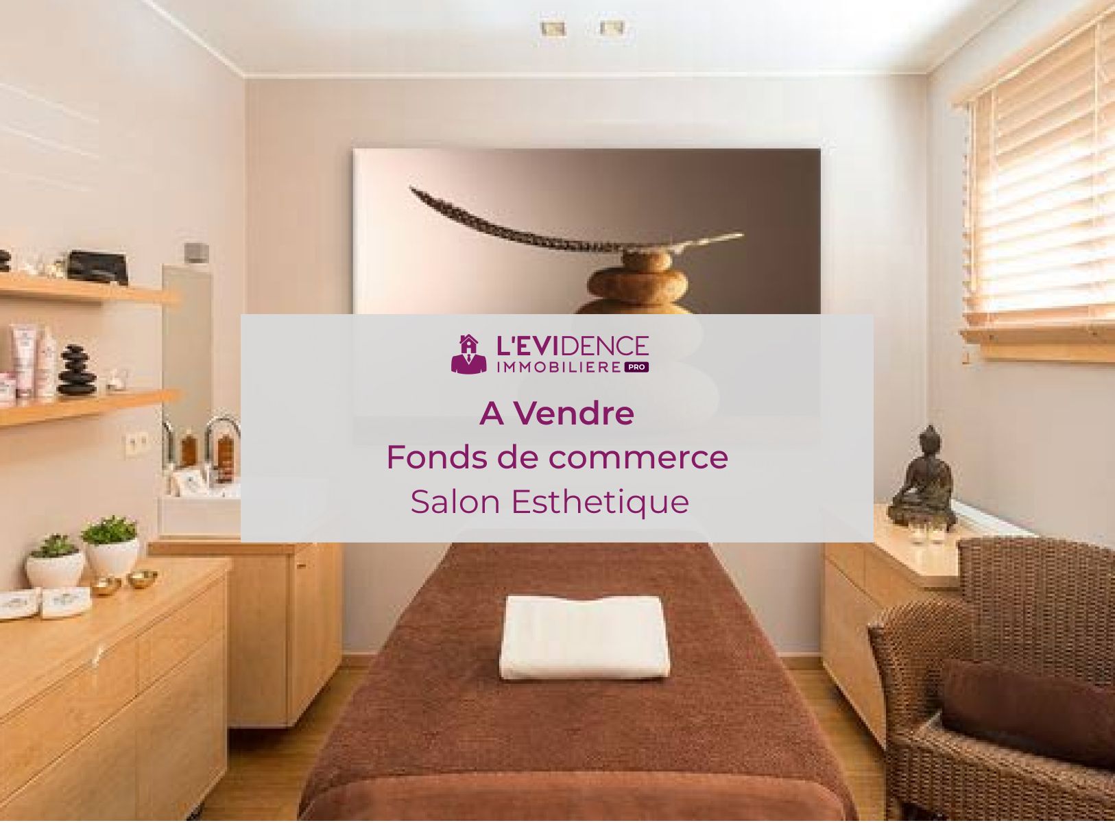 A vendre, fonds de commerce d'un salon d'esthétique haut de gamme en centre ville.