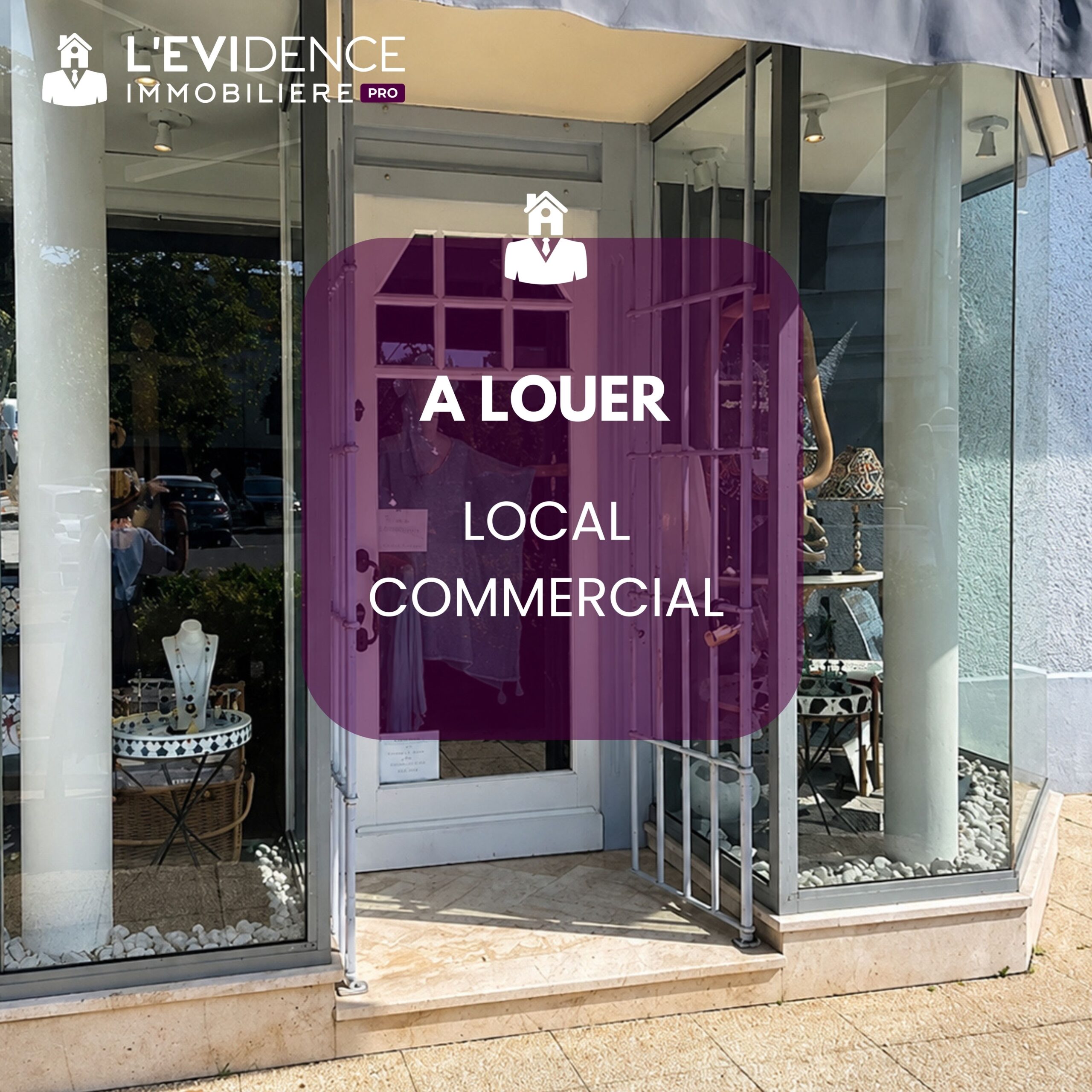 A louer, local commercial de 30m2 avec réserve à La Baule en emplacement n°1