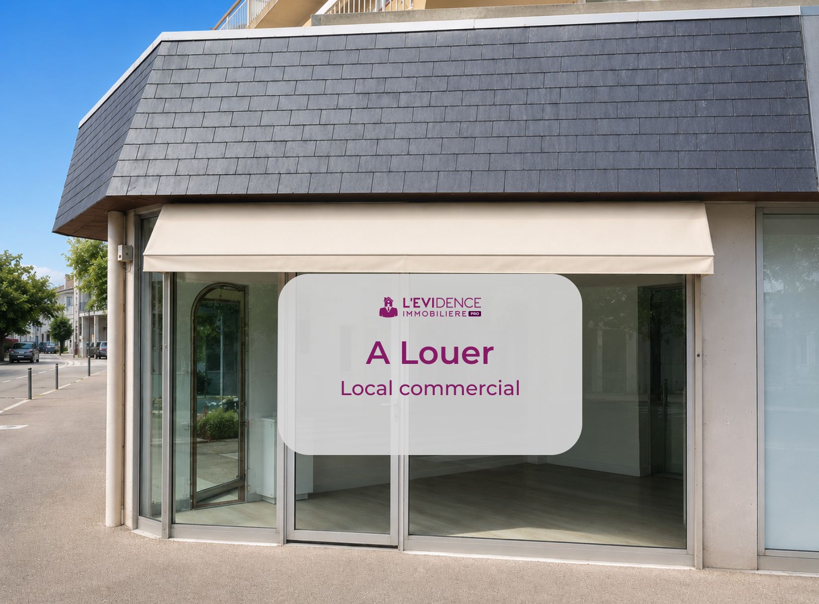 A louer, à Pornichet, local de 20m2 avec une réserve.